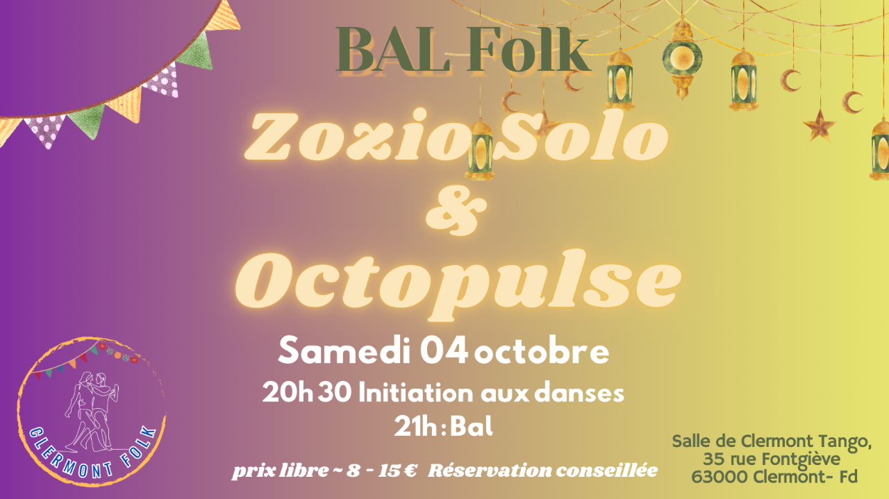 Bal de rentrée 2025 - Zozio Solo et Octopulse